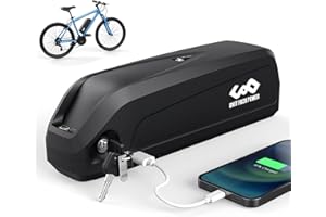 PANDA CYCLE 48V /52V Ebike Battery 19.2Ah 21700 4800Mah Cell Electric Bike Battery Pack for 1600W 1500W 1200W 1000W 750W 500W 350W 300W 250W 200W ebike Motor Bike Lithium Battery W/USB Port,40A BMS and 3A Charger