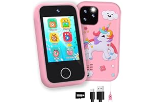 GKTZ Telephone Portable pour Enfant,Smartphone Enfant Jouets - 2,8‘’Écran Tactile de,avec Double Appareil Photo Carte SD 32G,Cadeaux d'anniversaire et de Noël pour Les 4 5 6 7 8 9 10 Ans