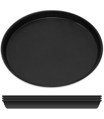 KINGHOFF KH-1553 Set Da 4 Teglie Per Pizza Con Supporto – Antiaderenti E Forate, Diametro 32 Cm - 2