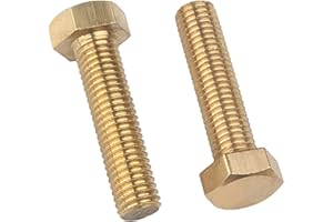 ORANXIN Ottone Bulloni a testa esagonale - M4 M5 M6 Bulloni esagonali Metrico Filettatura Testa esagonale Machine Elementi di fissaggio