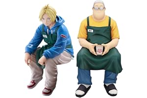 Xinchangda 2 st Sakamoto Taro/Asakura Shin-figur Sakamoto Taro sittande pose-statyett staty anime manga-figur handgjord samla