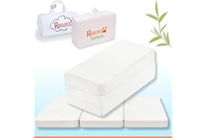 RUGUIES Max Bamboo- Materasso lettino da viaggio 120 x 60 cm per il comfort dei bambini,pieghevole e portatile-rivestimento impermeabile in cotone di bambù-Materasso da pavimento per bambini-OEKO-TEX.