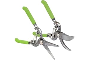 WORKPRO zestaw nożyc ogrodowych 2-częściowy, nożyce do roślin 205mm, nożyce do drzew, nożyce do róż, nożyce do kwiatów do pracy w ogrodzie