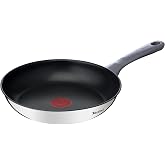 Tefal Daily Cook &ndash; Frying Pan 24 cm, Stainless Steel | 24 cm frying pan, Ergonomic handle, Non-stick coating, Induction safe,