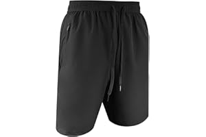 AOMIG Spodenki Męskie Spodenki Sportowe Szybkie Suszenie Lekkie Oddychające Szorty Elastyczne Lato Trening, Trening, Bieganie, Siłownia