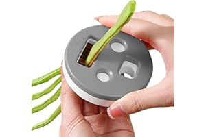 POVANJER Frijoles | Frijoles Hoja Acero Inoxidable con Cuatro trozos - Herramienta Cocina portátil Snow Bean Green Bean Cutter Long Bean Shredder Tool