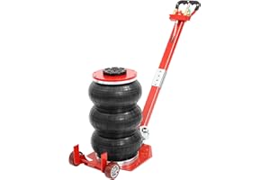 ‎VELPAX Pneumatischer Wagenheber 3T,140-450mm Hubhöhe Sack Luftwagenheber, Druckluft Wagenheber Extrem schnelles Anheben Geeignet für Pkw, LKW und Geländewagen