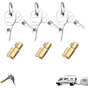 3 Anhängerschlösser Set - Diebstahlsicherung Für 50mm Anhängerkupplungen