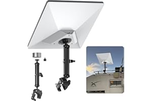XLTTYWL Starlink 2025 Mini Pole Mount Kit, Mini adattatore per treppiede Starlink in alluminio con filettatura 1/4"-20 e 3/8"-16 e staffa a morsetto regolabile per Star Link Mini Dishy RV, camper