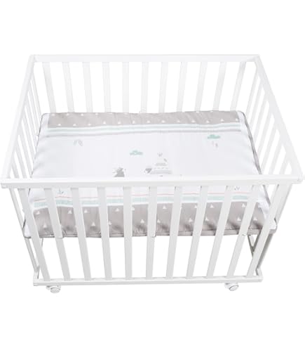 Tavora Baby Looprooster Hoogte 68 cm Loopstal 8 Elementen Hout, 90X68 cm, Bruin
