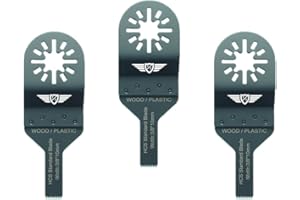 3 x 10 mm TopsTools UN10F_3 Lames de coupe de bois compatibles avec Bosch Fein (non StarLock) Makita Milwaukee Einhell Ergotools Hitachi Parkside Ryobi Worx Multitool Multitool Accessoires