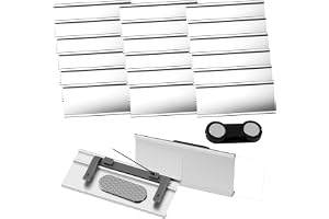 DTLLCZP 20 bitar namnskyltar till kläder, magnet med dubbelmagnet och pappersspår, aluminium namnskyltshållare 72x35mm för ar