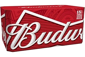 Budweiser Lager Beer Cans, 15 x 440ml