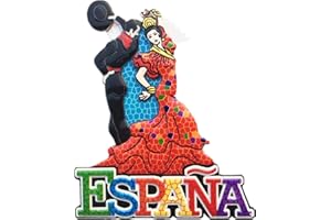 MUYU MAGNET Aimant de réfrigérateur 3D en forme de danse flamenco Espagne pour la maison et la cuisine