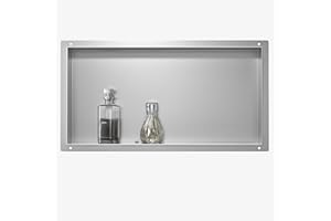 Bernkot Wandnische Edelstahl 60 x 30 x 10 cm Duschnische Randlos Keine Fliese benötigt