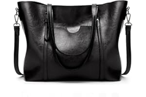 FiveloveTwo Femme PU Cuir Ordinateur Sacs Bandoulière Portés épaule Portés Main Fourre-Tout Cartable Women Shoulder Bag