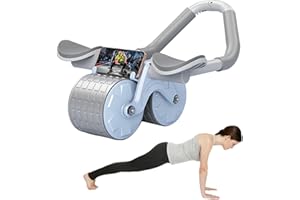 ITRIMAKA Automatic Rebound Abdominal Wheel, 4D Ab Roller With Elbow Support, Ab Wheel Roller With Knee Pad For Abdominal And Core Strength Training, Fitness Equipment