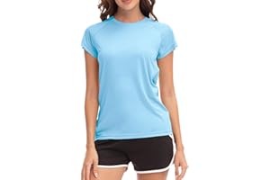 MEETWEE Femme Surf Shirt Rash Guard UV Shirts Natation Tankini UPF 134+ Manches Courtes Maillot de Bain