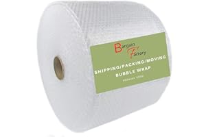 Bargain Factory Extra Large 500mm X 100m Roll of Quality Bubble Cushioning Wrap Roll - Strong, Affordable, and Ideal for House Moving, Removals, Packing, Shipping, and Mailing