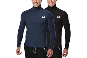 MEETYOO Tee Shirt Thermique Homme Manche Longue, Baselayer Maillot Running Vetement Fitness pour Sports Jogging Musculation Chemise