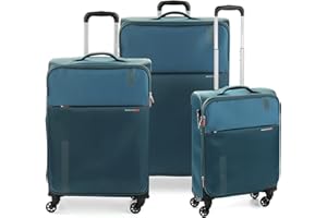 RONCATO Speed set 3 trolley espandibili 4 ruote con tsa Blu