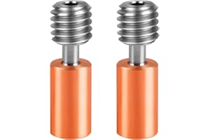 UniTak3D Ender 3 S1 Bimetal Heatbreak,Sprite Extruder Pro Throat Tube Copper+Titanium Alloy Support 400℃ pour Ender-3 S1 Plus/Ender-3 S1 Pro/CR-10 Smart Pro/Sermoon V1/Sermoon V1 Pro/K1&K1 Max(2Pcs)