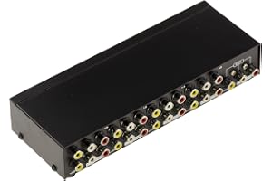 KALEA-INFORMATIQUE RCA-typ Switch för audio distributionsbox för att hänvisa 1 ingång till 8 utgångar eller 8 ingångar till 1 utgång