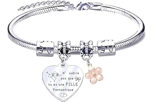 QTQTLP Cadeau Fille Bracelets Femme Idee Cadeau Ado Fille Pendentif Bracelets