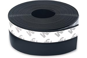 JEMESI Taśma uszczelniająca, 3,5 x 500 cm, czarna, samoprzylepna, silikonowa taśma uszczelniająca, wielofunkcyjna, ochrona przed przeciągiem, dźwiękoszczelna, wiatroszczelna, chroniąca przed kurzem,