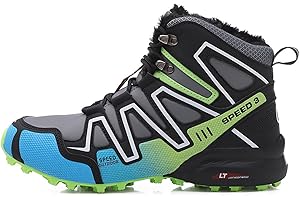 Shhyy Winter Warm Golf boots Men Leather Waterproof Golf Shoes High Top Anti-Slip Sport Shoe Mens With Fur Golf Gym Sneakers-outdoor snow boots