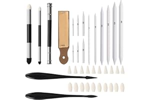 ENAESLOT 38 PCS Blending Stumps,Sketch Drawing Stumps Pencils Tools Blending Sponge Pen,Paper Art Blenders, Art Pencils, Drawing Pencils for Artists Student Sketch Drawing Tools, Drawing Supplies