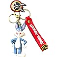 South Coast Jewellery Looney Toons 3D Keyring Keychain Bag Pencil Case Charm Pendent Zip Accessory