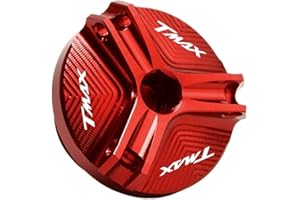SHFT Compatibile con T-MAX 560 530 500 TMAX 530 SX/DX Tmax560 Accessori moto Tappo filtro olio motore Tappo di scarico Bullone Coperchio a vite (Color : RD, Size : 1)