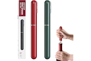 FBBULES 2 Piezas Sacacorchos de Vino Profesional Abridor de Botellas con Aire a Presión Acero Inoxidable Regalo para Amantes del Vino Hombre Mujer