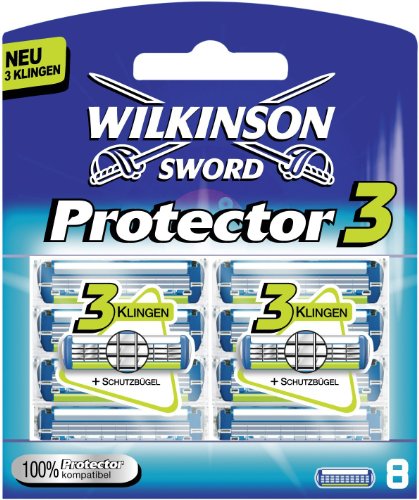 Protector 3D Diamond by Wilkinson Sword Pack of Blades 8 + 2 Free