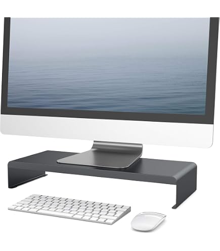 Bijon TV Aufsatz Glas Bildschirm-Erhöhung | PC Monitor-Erhöhung, Schreibtisch-Aufsatz Für Laptop Erhöhung, Monitor-Erhöhung | (B/T/H) 800x300x130mm - Superweiß