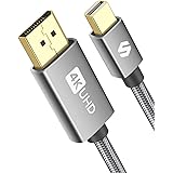 Mini DisplayPort to DisplayPort Cable 2m (4K@60Hz, 2K@144Hz), Silkland Mini DP to DP Cable, Thunderbolt 2 DisplayPort Compati