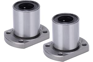 Fafeicy Ovalflansch-Linearkugellager, 16 mm Innendurchmesser, LMH16UU, Stahl, CNC-Linearbewegungswelle