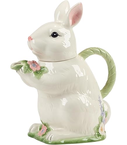 Cosmos Gifts; AppleTree Design, Magnolia Flower Teapot, Item# 56647