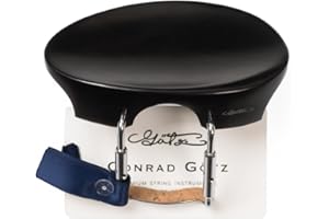 GÖTZ Conrad Gotz zk297 Chinrest Flesch para violín, intenso Negro