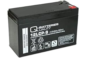 Q-BATTERIES UALITY Q-Batteries 12LCP-9 / 12V - 9Ah Blei Akku Zyklentyp AGM - Deep Cycle VRLA