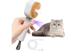 SONGSIER Cepillo para Gatos con Vapor, Cepillo de Vapor 4 en 1 para Gatos, Cepillo de Vapor para el Cuidado de Gatos y Perros, Limpia el Pelo de Las Mascotas del Cepillo (naranja)