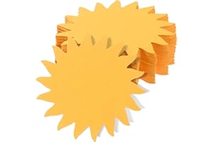 MIXTEACH 120 Stück Sonnenpapier-Ausschnitte, 10 x 10 cm