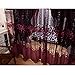Youpin 2pcs Luxurious Voile Curtains 1mx2.5m Upscale Jacquard Yarn Curtains Tulle for Door Window Decor (Purple)