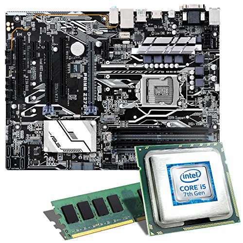 Intel Core i5-7600K / ASUS PRIME Z270-K Mainboard Bundle / 8GB | CSL PC Aufrüstkit | Intel Core i5-7600K 4x 3800 MHz, 8GB RAM, Intel HD Graphics 630, GigLAN, 7.1 Sound, USB 3.1 Gen 2 | PC Tuning Kit