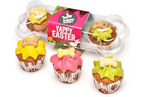 Dog Treats - Easter Mini Iced Trios By The Barking Bakery. Dog Cake/Dog Biscuits Pawfect For A Dog Birthday Or Everyday Puppy Treats.