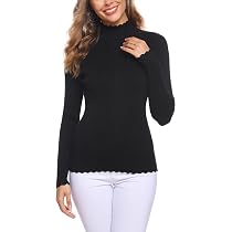 Maglione Dolcevita Donna Pullover Maglione Collo Alto Oversize Donna Manica Lunga Maglioni Invernali Larghi Jumper Donna Women Sweater Largo Trecce Caldo Pesante Spesso Tricot da Donna Azzurro S