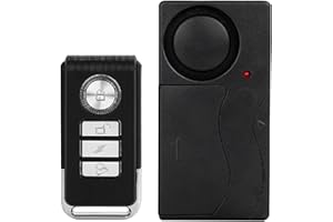 Shkalacar Alarm rowerowy 110 dB, bezprzewodowy czujnik ruchu wibracyjnego Czujniki bezpieczeństwa do rowerów motocyklowych Alarm rowerowy z pilotem