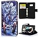 Produktbild Mlorras Hülle für Samsung Galaxy S8, Gemalt Leder Handyhülle Klappbares Brieftasche Schutzhülle Wallet Case Cover mit Integrierten Kartensteckplätzen Wolf