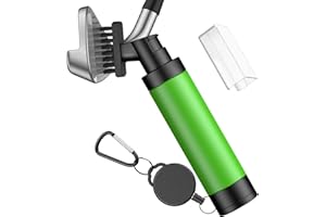 Uniclife Golf Water Brush Golf Club Cleaner Brush with Nylon Bristles & Leak-proof Water Spray Bottle for 142 g of Water Club Head Groove Golf Ball Shoe Cleaning Tool with Strong Retractable Keychain